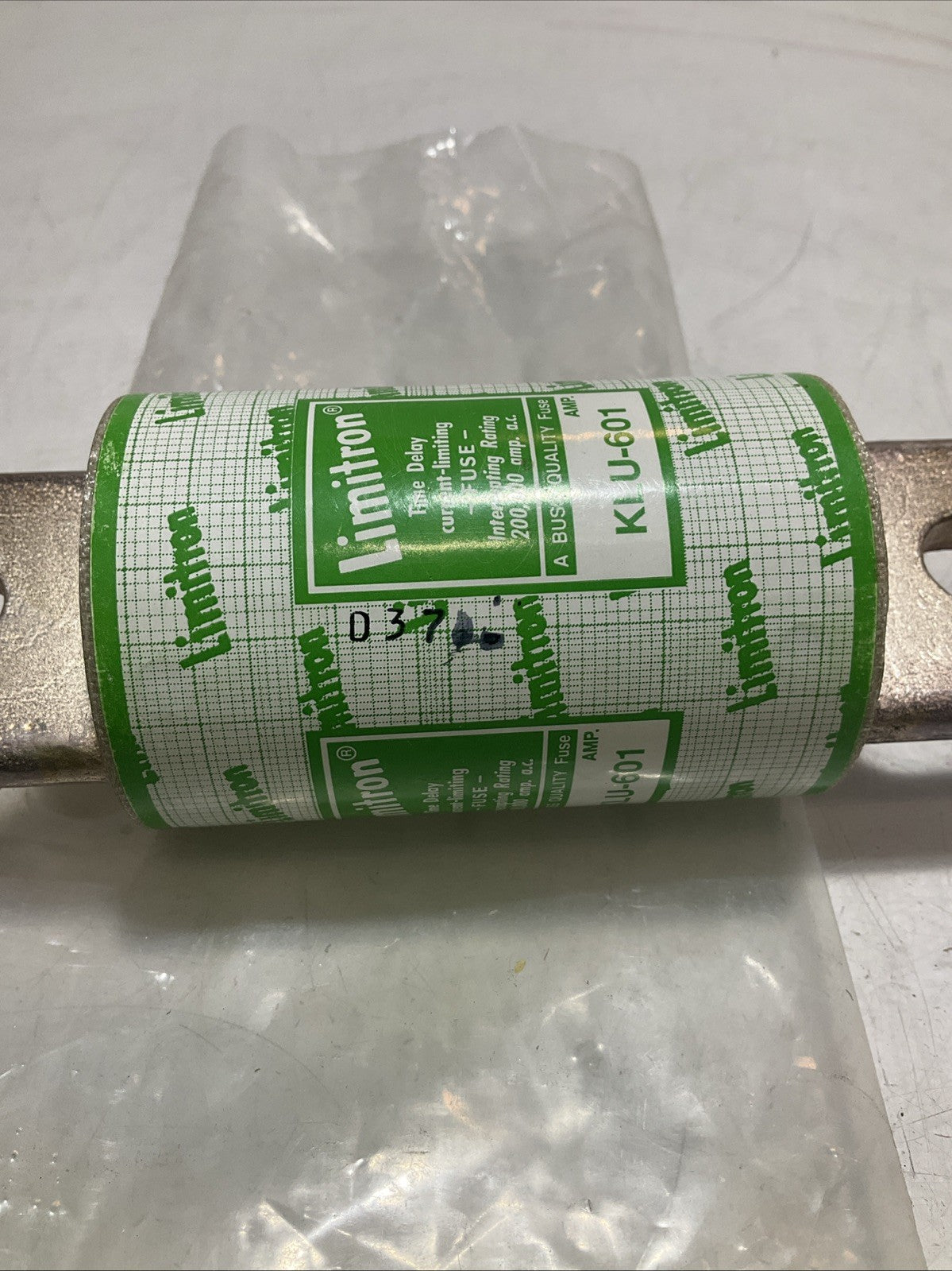 LIMITRON KLU-601 TIME DELAY CURRENT - LIMITING  FUSE 600V  200,000 A CLASS L U3S