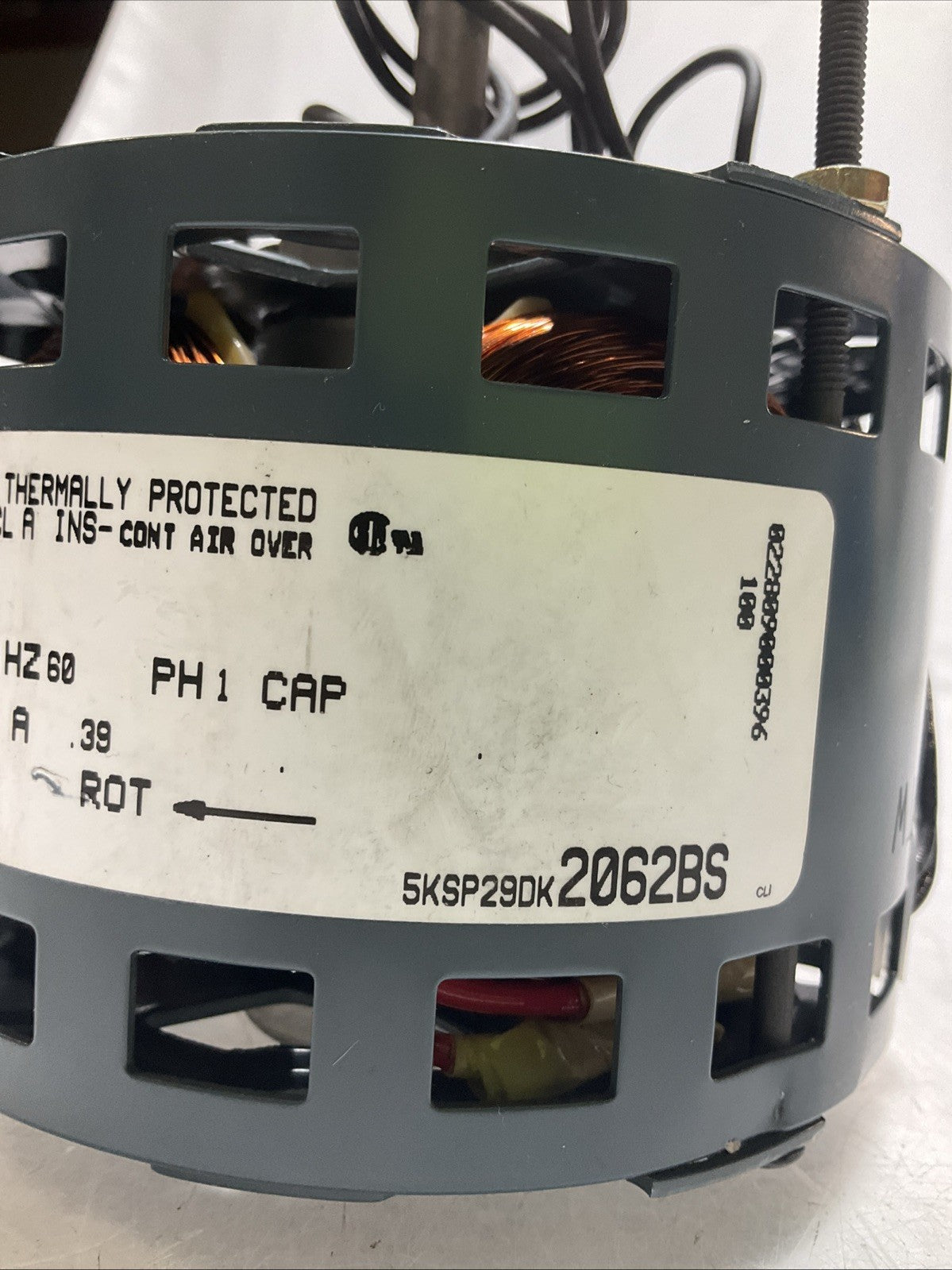 GE MOTORS 1/20 HP 1550RPM 5KSP29DK 2062BS MOTOR THERMALLY PROTECTED 476