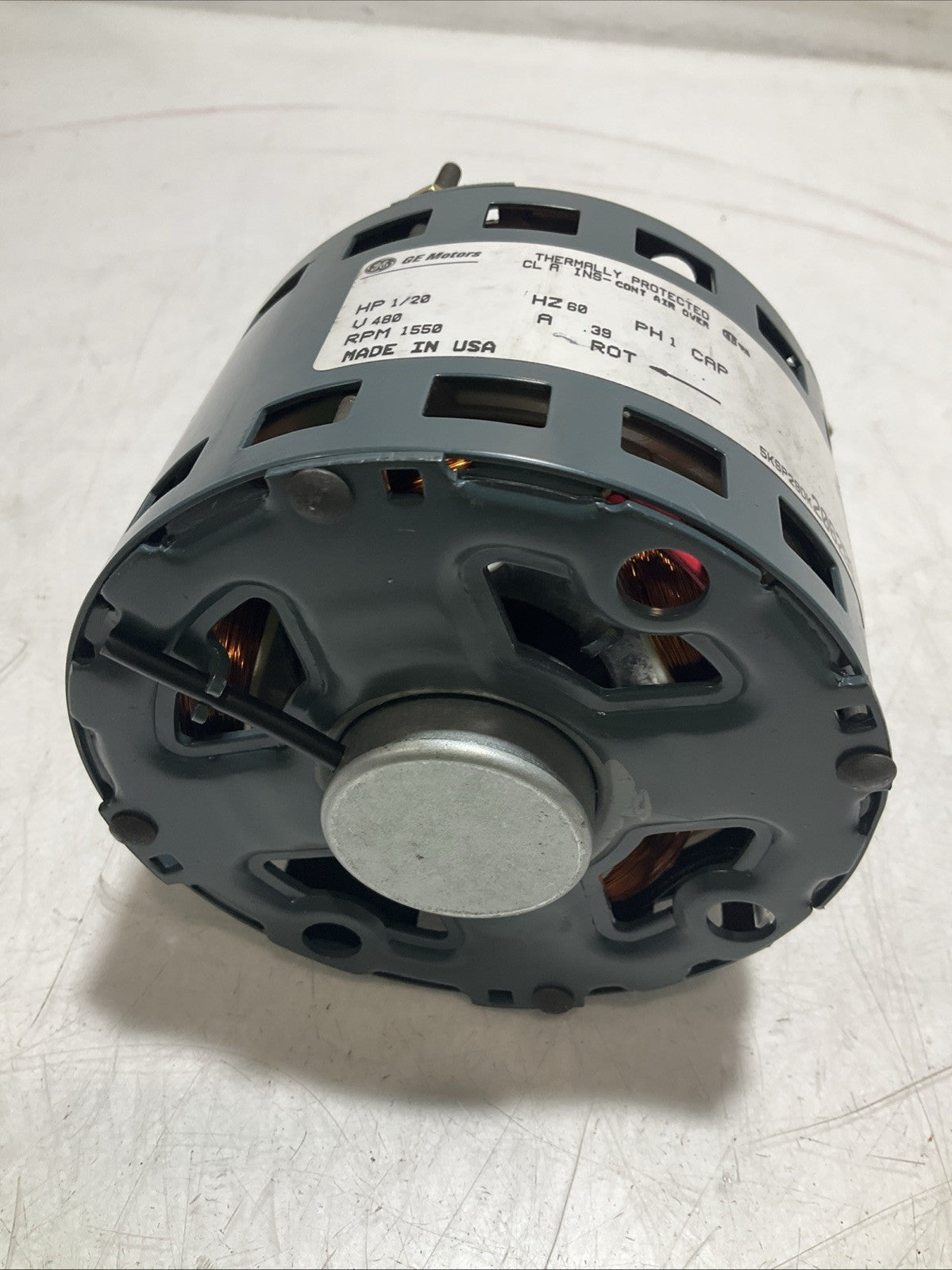 GE MOTORS 1/20 HP 1550RPM 5KSP29DK 2062BS MOTOR THERMALLY PROTECTED 476