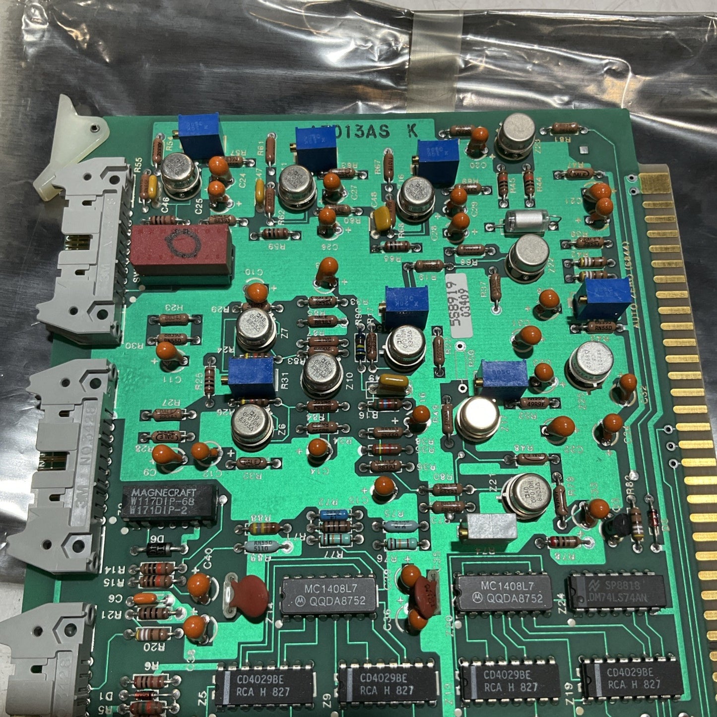 FOXBORO AT009AX-J  ATO13ASK  AUTO ZERO PCB 555 U3S