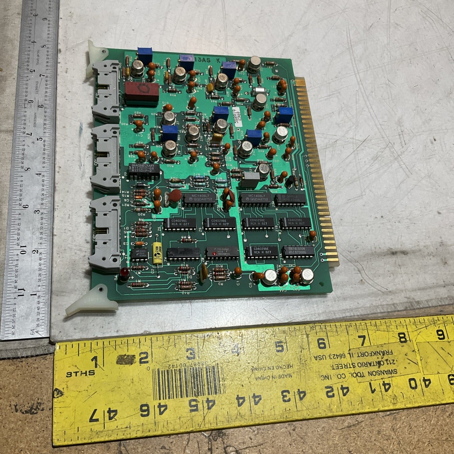 FOXBORO AT009AX-J  ATO13ASK  AUTO ZERO PCB 555 U3S