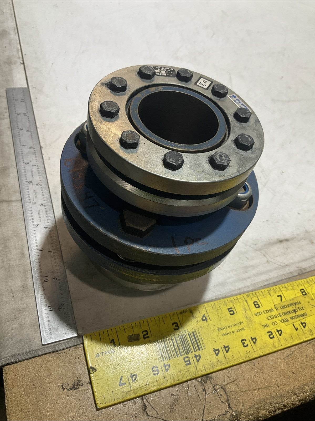 RINGFEDER  GS-50-4 SINGLE FLEXING COUPLING  UPPER MOUNTAIN TORQUE 12NM U3S