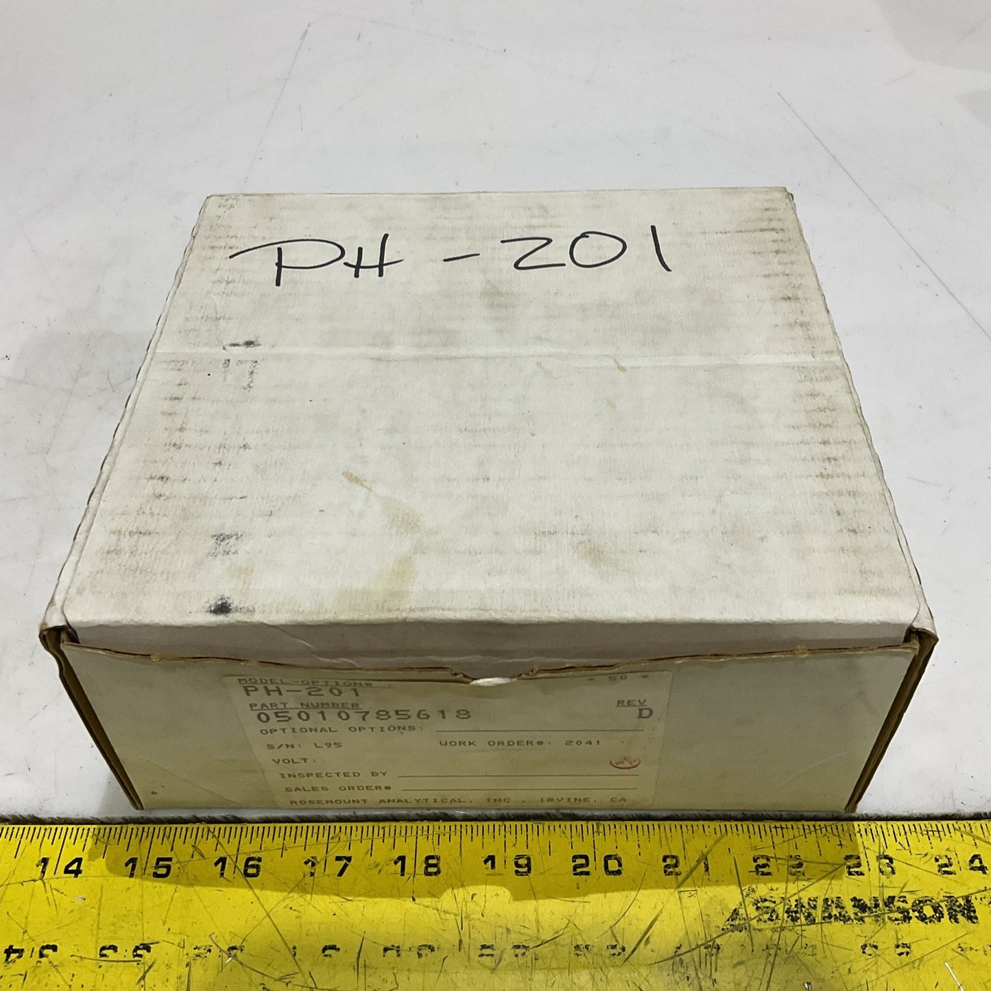 ROSEMOUNT PH-201 ORP SENSOR PROBE 05010785618 D L95 399-12 PT100 Z2M