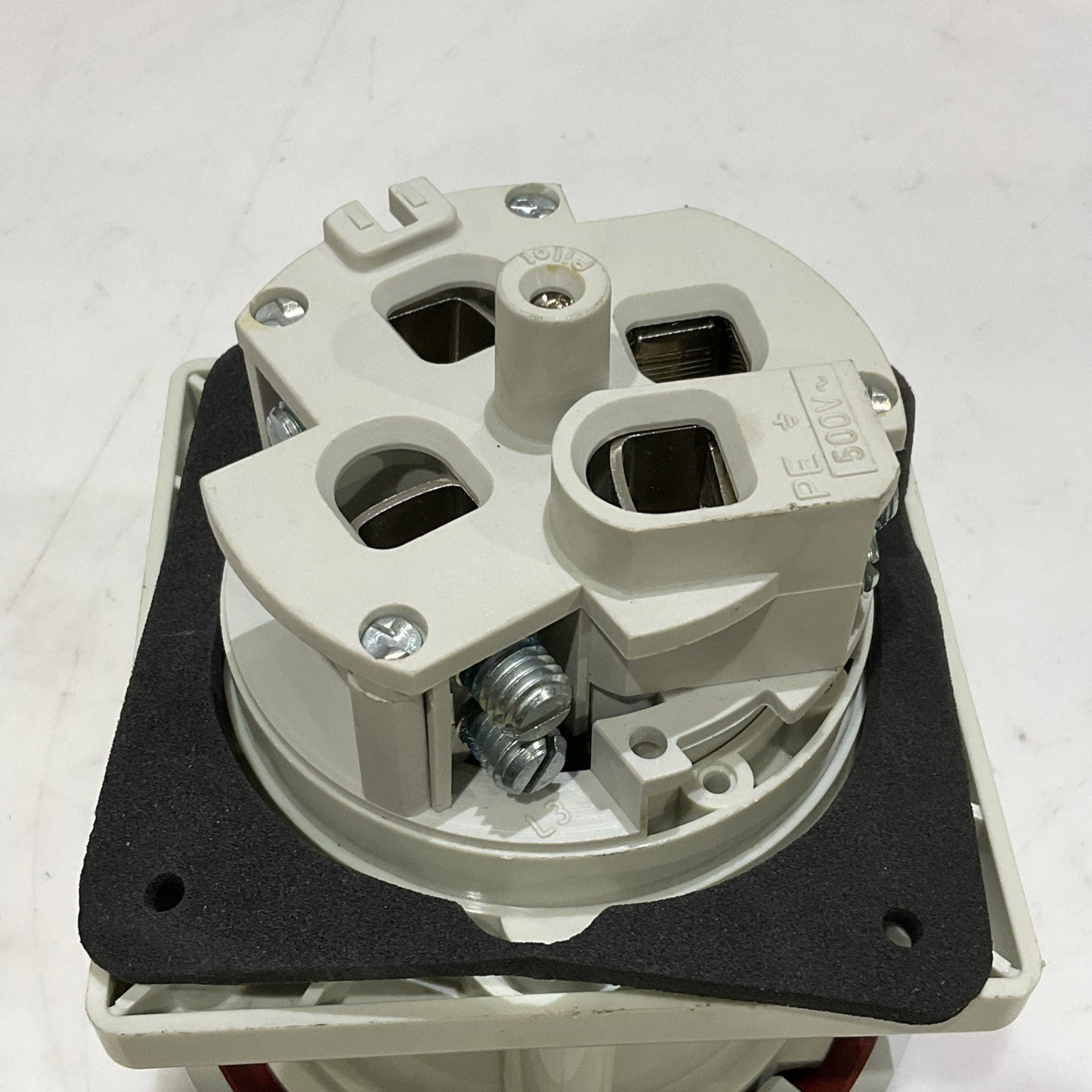 WOODHEAD MOLEX 4100R7W WATERTITE PIN AND SLEEVE RECEPTACLE 100A 3E 480 VAC Z2M