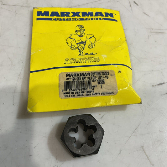 MORSE MARXMAN 82588 HEX  MAN CUTTING  TOOLS  DIE 1/4IN-18 NPT 222-U3S
