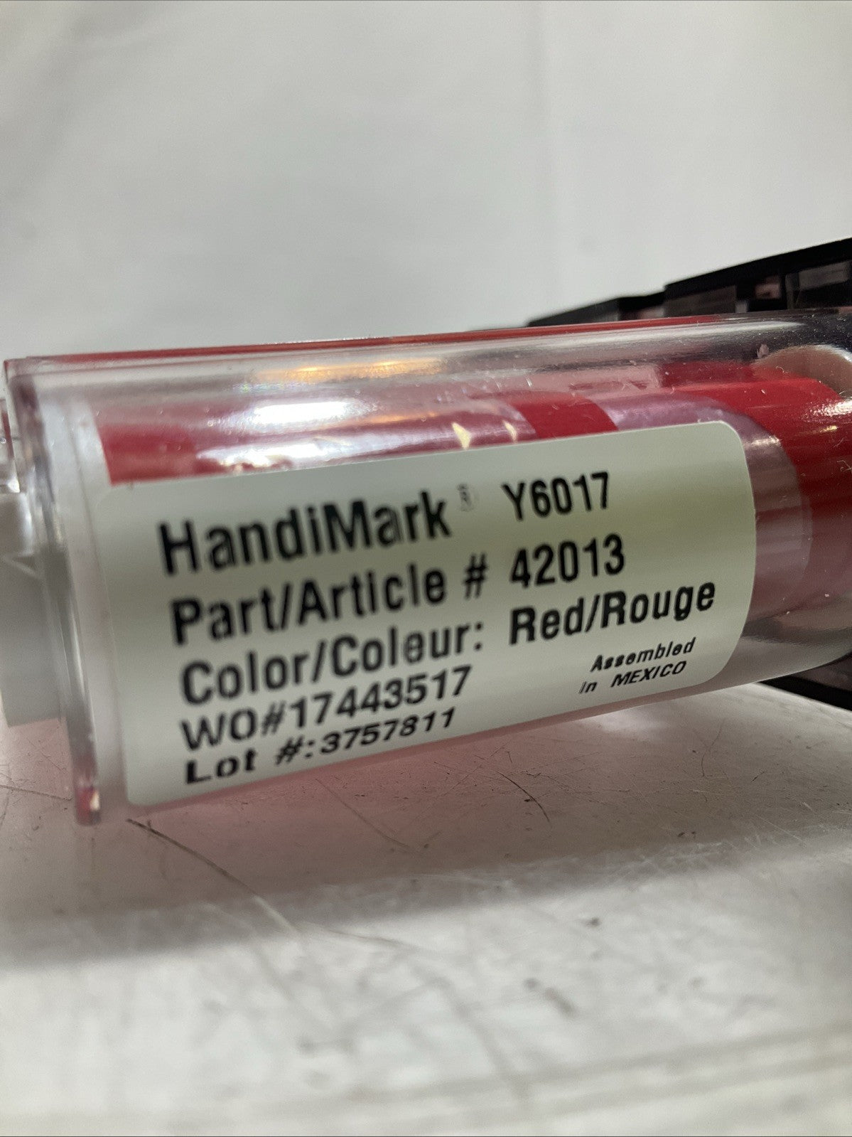 BRADY  HANDIMARK 42013 RED PRINTER RIBBON LOT OF 2 Z2M