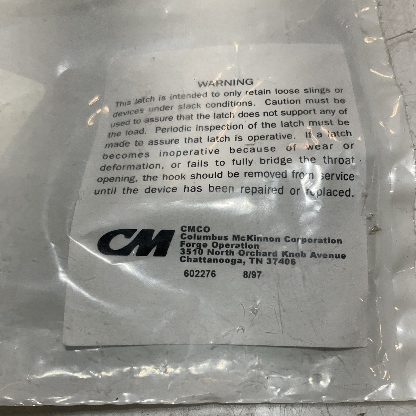 CM 8 595528  LATCH KIT  FOR  EYE  SLING  HOOK  LOT OF 21 Z2M