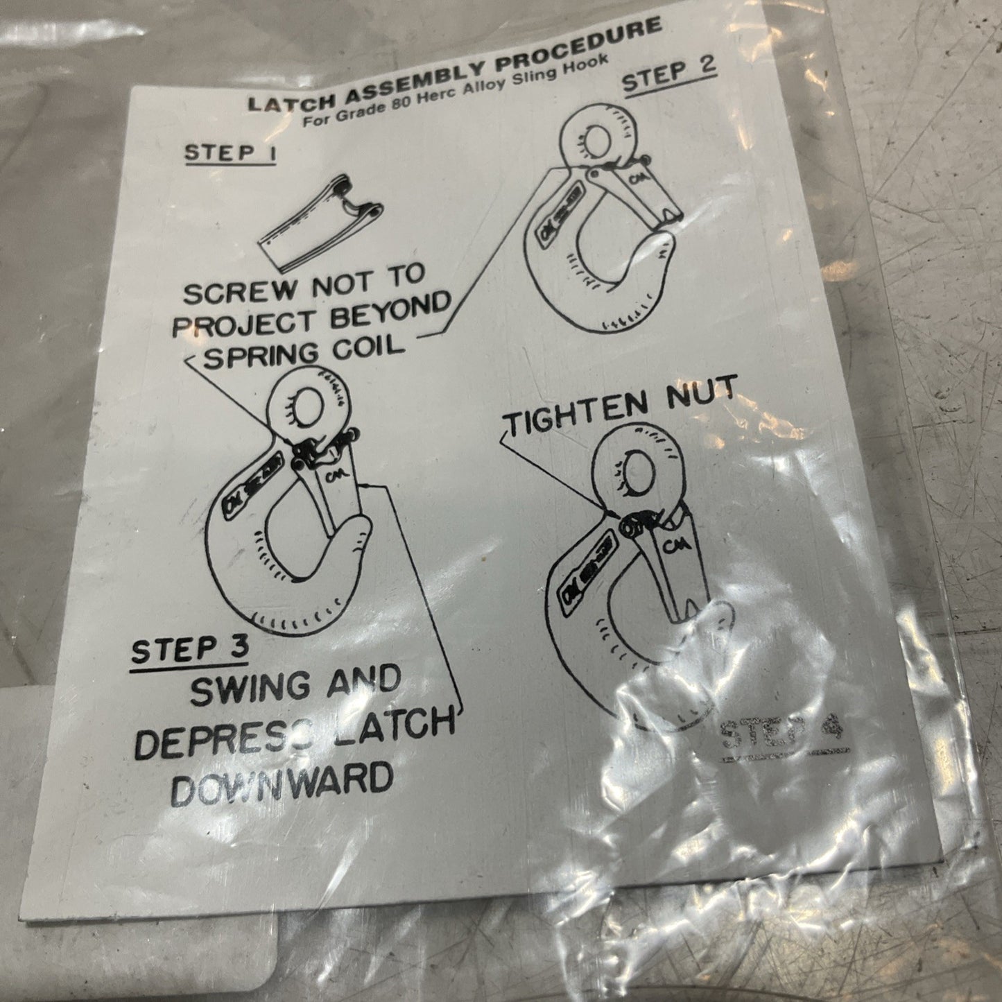 CM 6-7 595525 LATCH KIT  FOR EYE SLING HOOK  LOT OF  15 Z2M