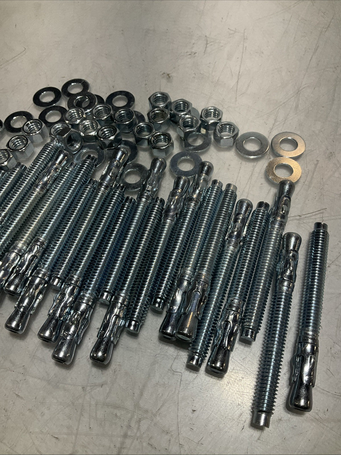 LAWSON  84030  3/8X3-3/4 MASONRY TYPE STUD BOLT ANCHOR STEEL  LOT OF 25 Z2M