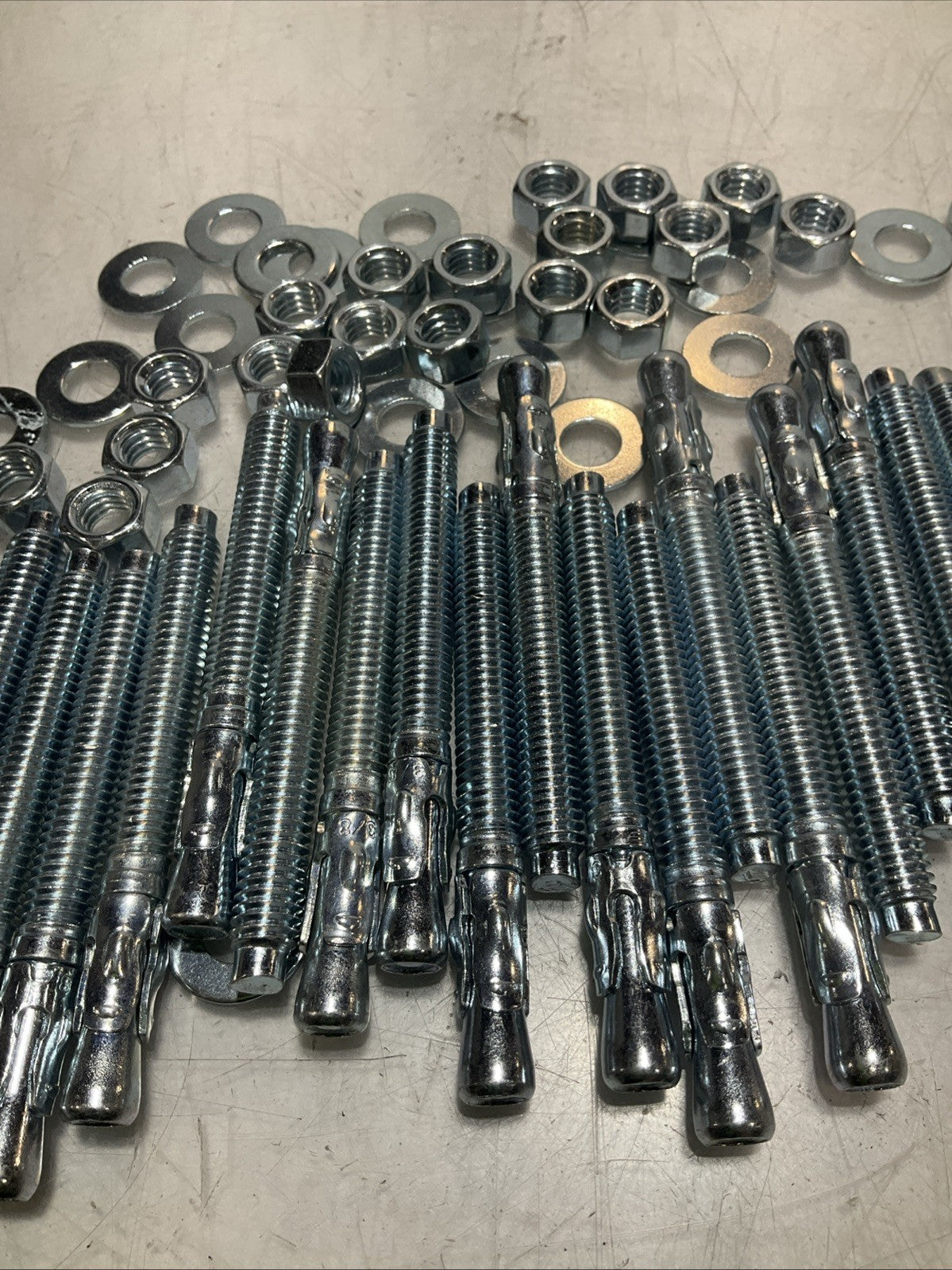 LAWSON  84030  3/8X3-3/4 MASONRY TYPE STUD BOLT ANCHOR STEEL  LOT OF 25 Z2M