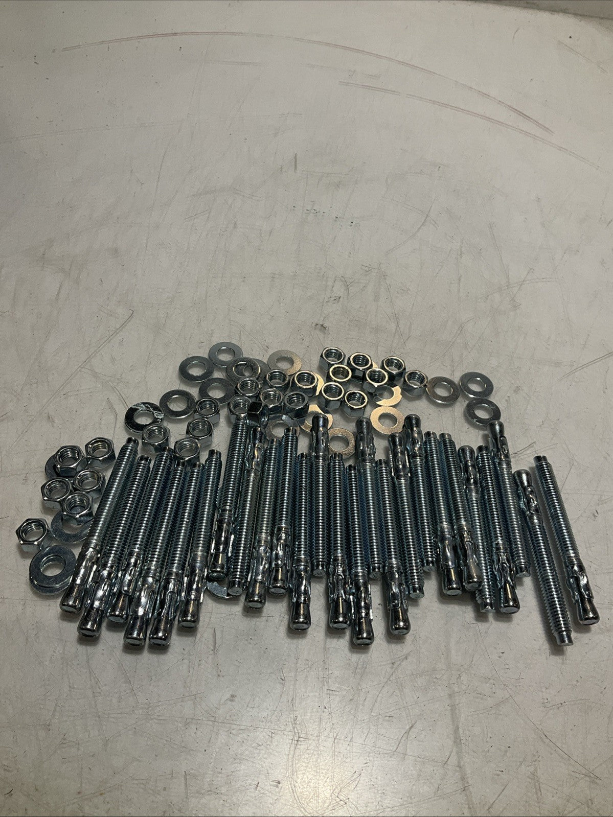 LAWSON  84030  3/8X3-3/4 MASONRY TYPE STUD BOLT ANCHOR STEEL  LOT OF 25 Z2M