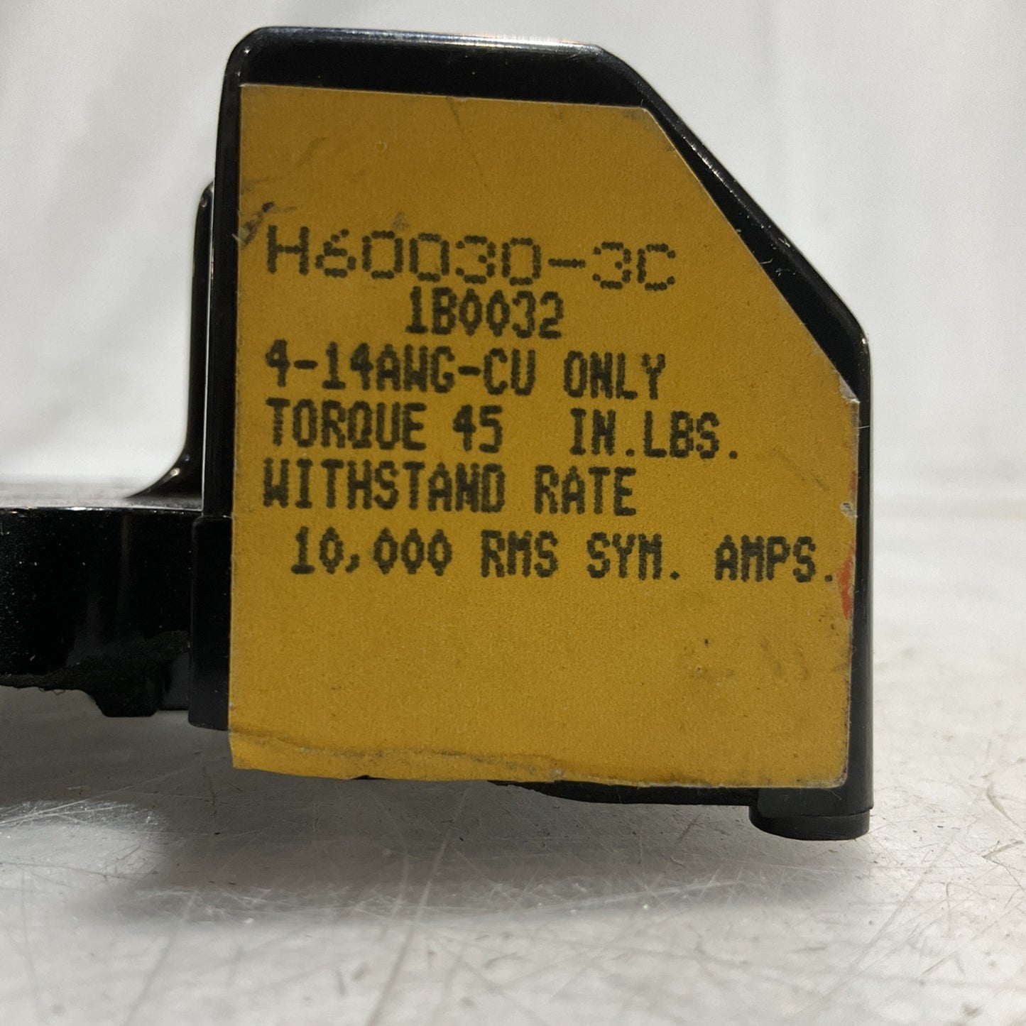 BUSS  H60030-3C  FUSE HOLDER 30A-600V  60C/75 WIRE  LOT OF 3 Z2M