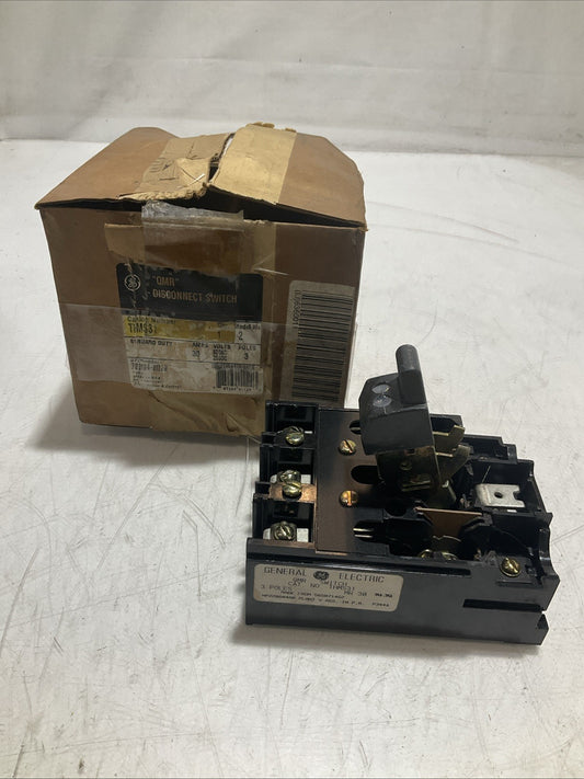 GENERAL ELECTRIC  THMS31 3 POLES MPS30 600AC DISCONNECT  SWITCH  FUSIBLE U3S