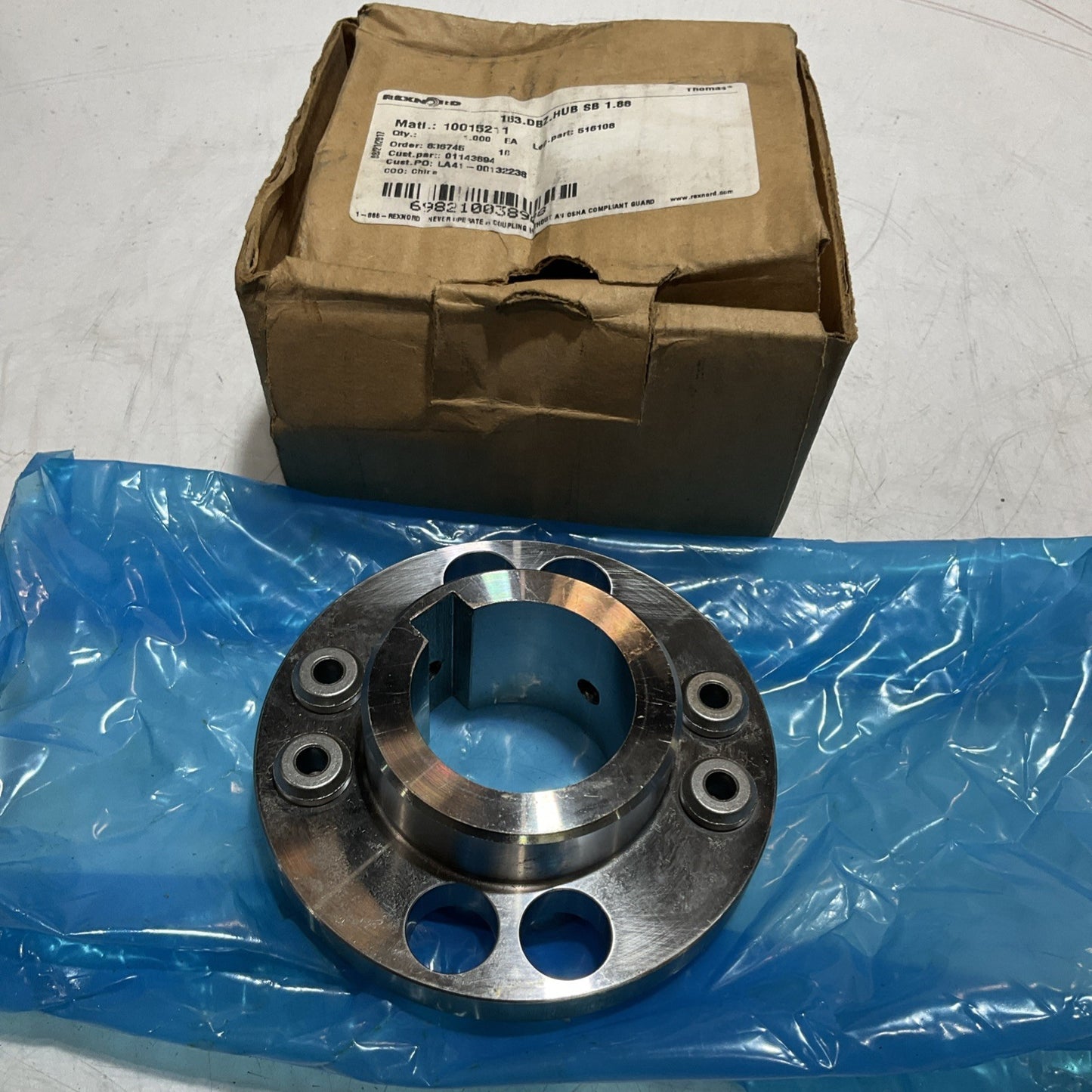 THOMAS  REXNORD 516108 -10015211-01143694 HUB CPLG  COUPLING DISC U3S