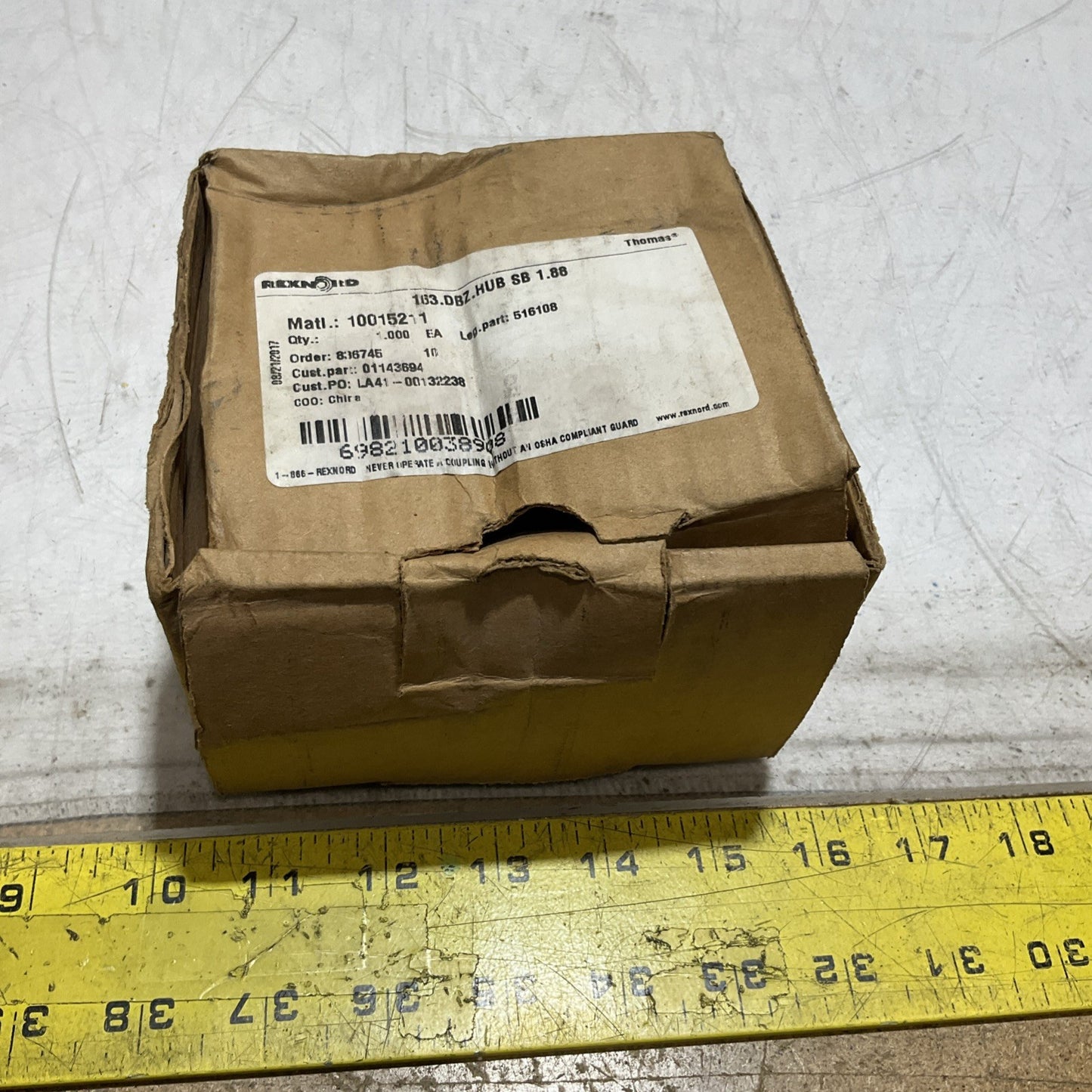 THOMAS  REXNORD 516108 -10015211-01143694 HUB CPLG  COUPLING DISC U3S