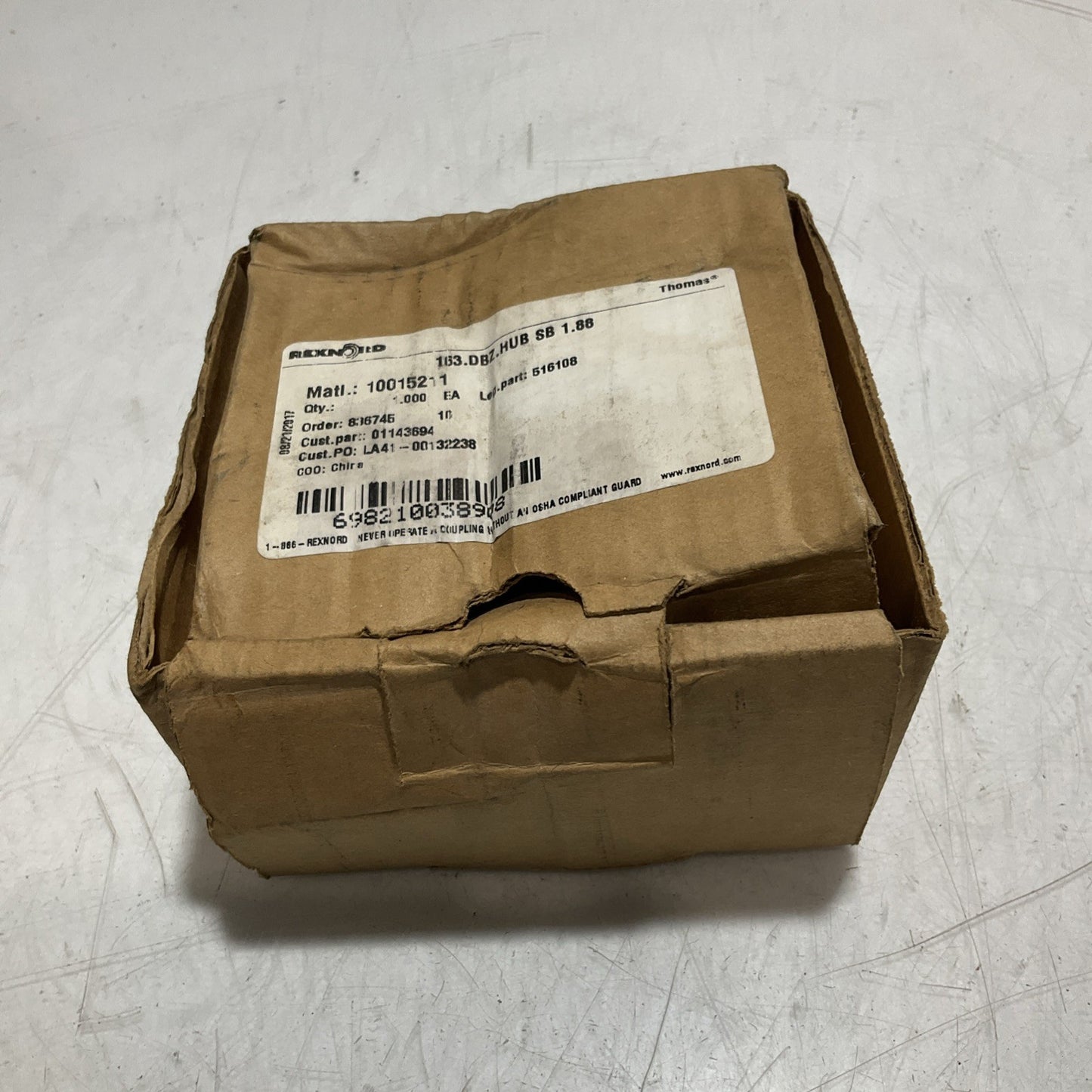 THOMAS  REXNORD 516108 -10015211-01143694 HUB CPLG  COUPLING DISC U3S