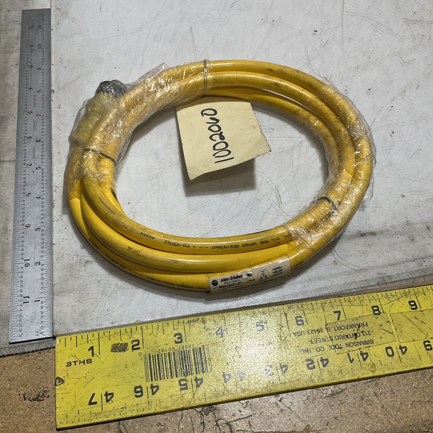ALLEN-BRADLEY  889N-F3AFC-6F  600V  MPS13 PROX SWITCH CABLE U3S