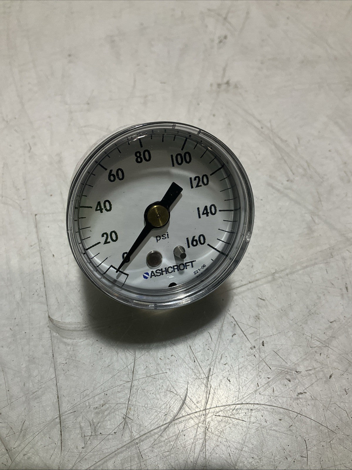 ASHCROFT  221-06  INDUSTRIAL PRESSURE GAUGE POLYCARBONATE 01/160PSI LOT OF 4 Z2M
