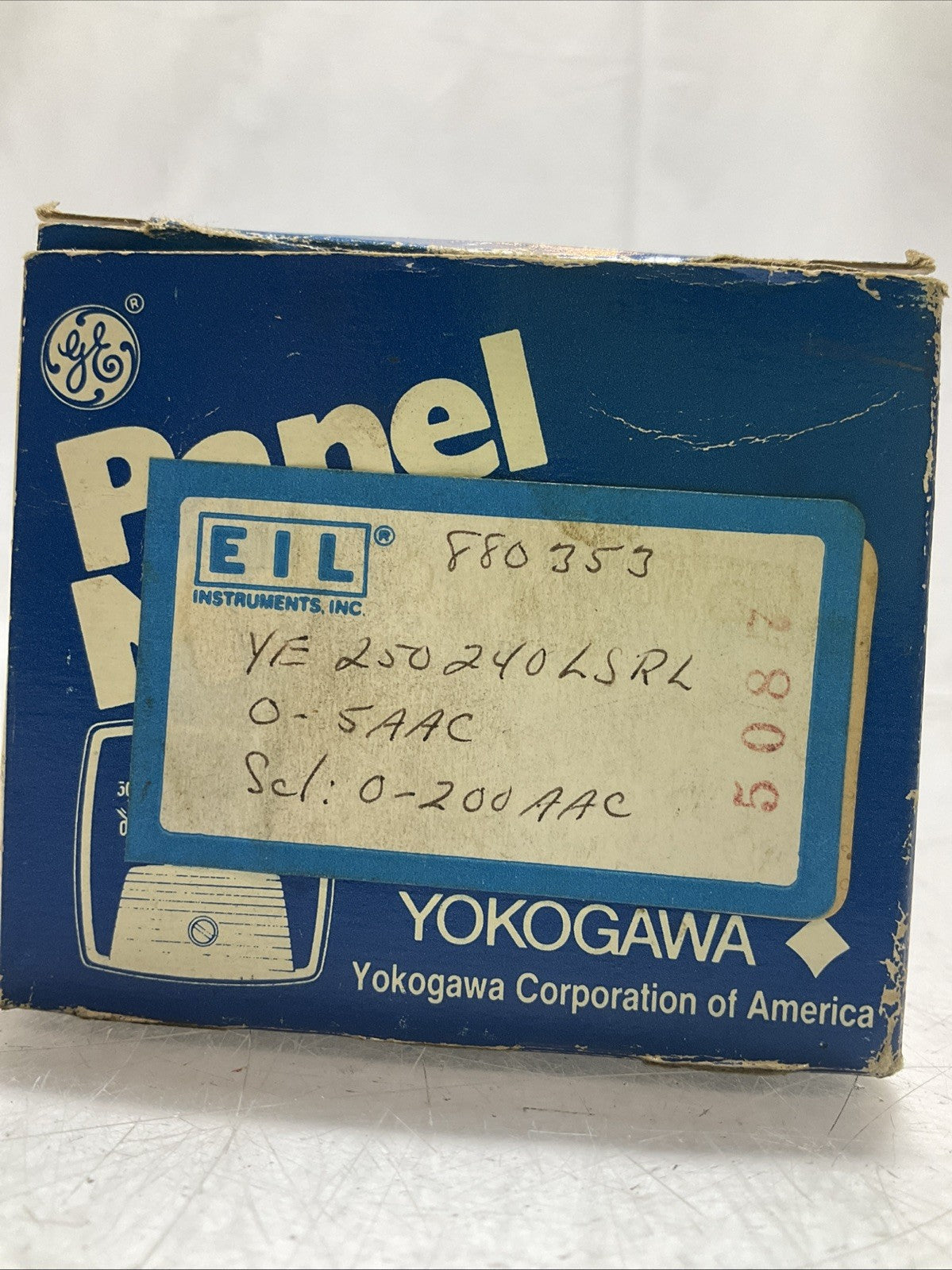 YOKOGAWA YE-250240LSRL  A-C AMPERES DIAL PANEL  METER  Z2M