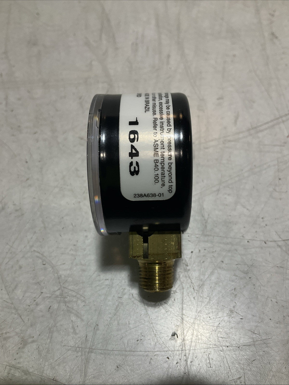 ASHCROFT  331-06 INDUSTRIAL PRESSURE GAUGE POLYCARBONATE BRASS  0-160PSI Z2M