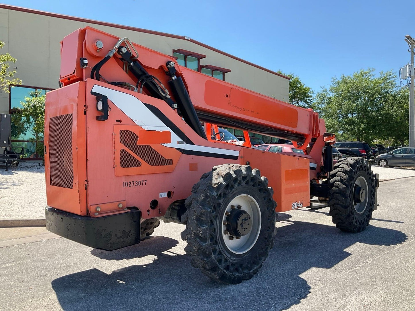 2014 JLG SKYTRAK TELEHANDLER MODEL 8042, CUMMINS DIESEL, APPROX MAX CAP  8,000