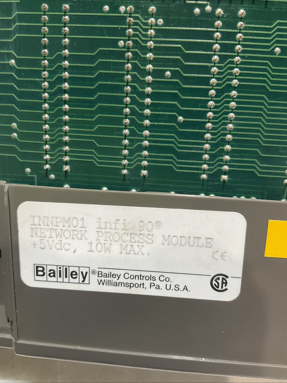 ABB;BAILEY INFI90 CONTROL  INNPM01 6638098F1 NETWORK PROCESS MODULE 5VDC 10W Y2M