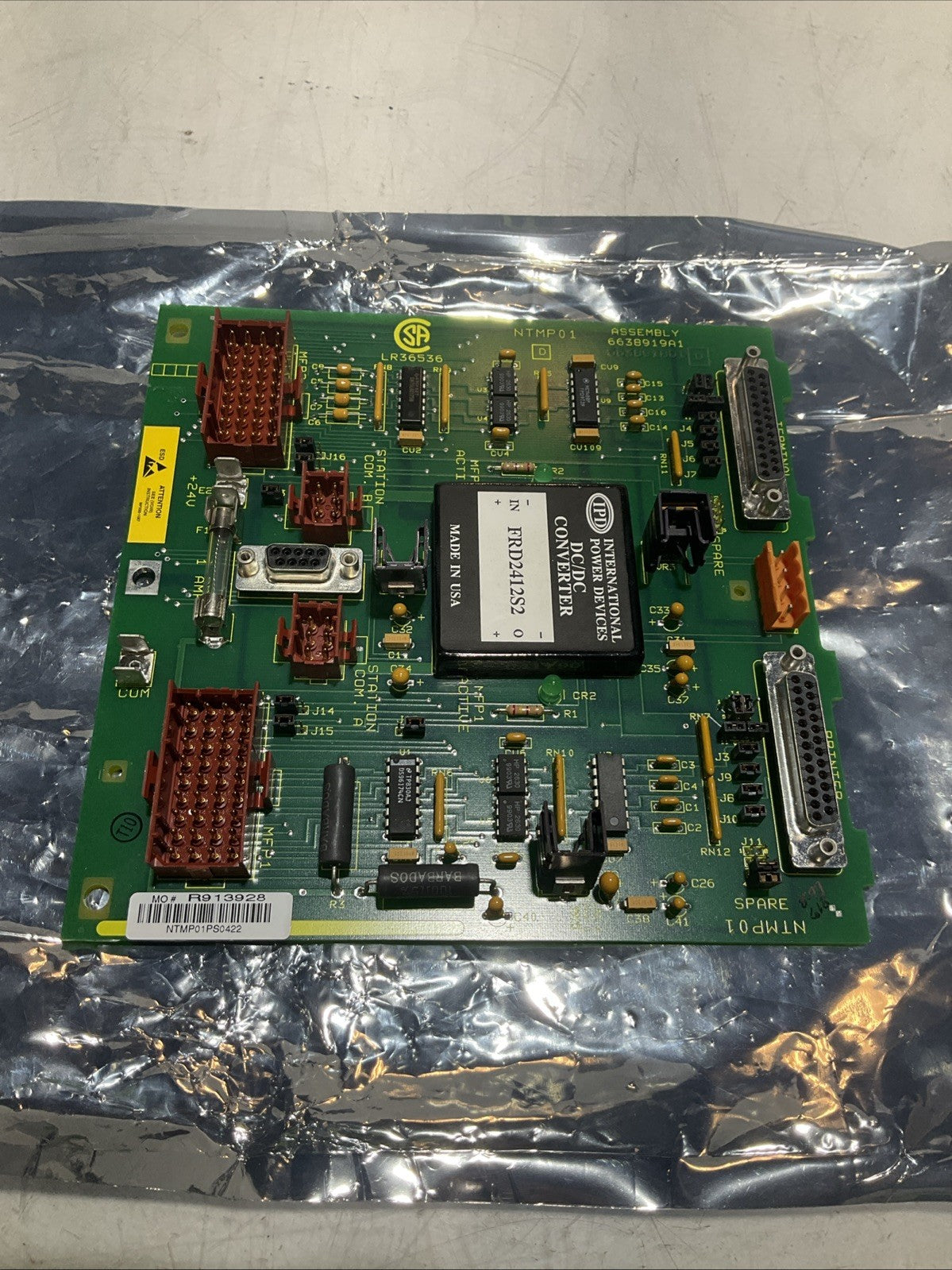 ABB; BAILEY NTMP01- 6638919A1  MULTI-FUNCTION MODULE SLAVE TERMINATION UNIT Y2M