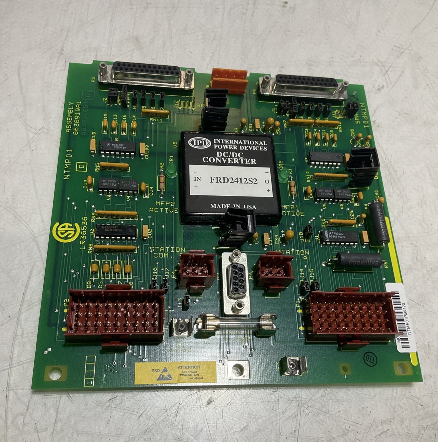 ABB; BAILEY NTMP01- 6638919A1  MULTI-FUNCTION MODULE SLAVE TERMINATION UNIT Y2M