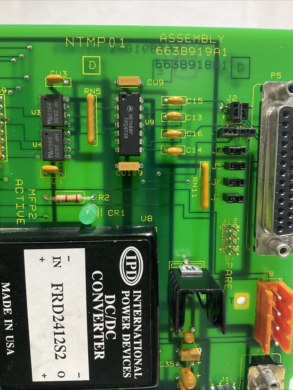 ABB; BAILEY NTMP01- 6638919A1  MULTI-FUNCTION MODULE SLAVE TERMINATION UNIT Y2M
