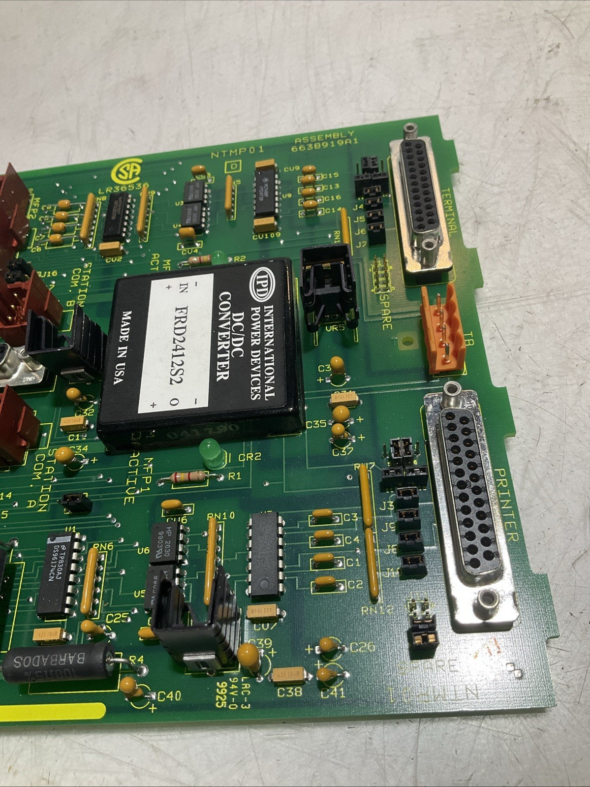 ABB; BAILEY NTMP01- 6638919A1  MULTI-FUNCTION MODULE SLAVE TERMINATION UNIT Y2M