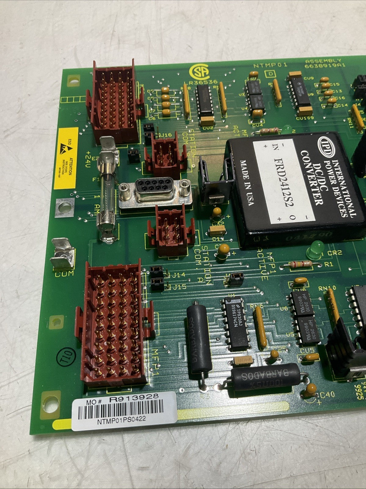 ABB; BAILEY NTMP01- 6638919A1  MULTI-FUNCTION MODULE SLAVE TERMINATION UNIT Y2M