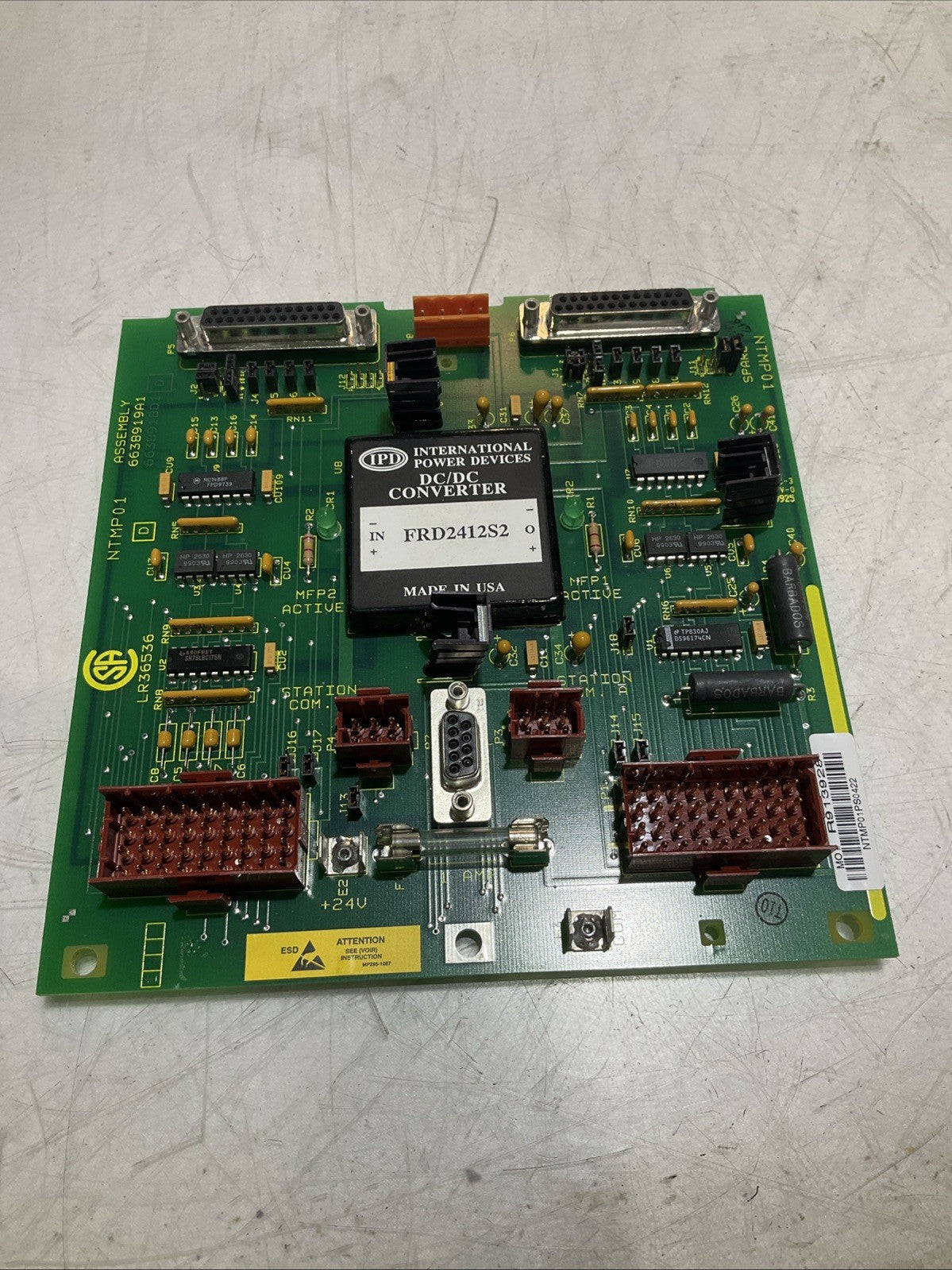 ABB; BAILEY NTMP01- 6638919A1  MULTI-FUNCTION MODULE SLAVE TERMINATION UNIT Y2M