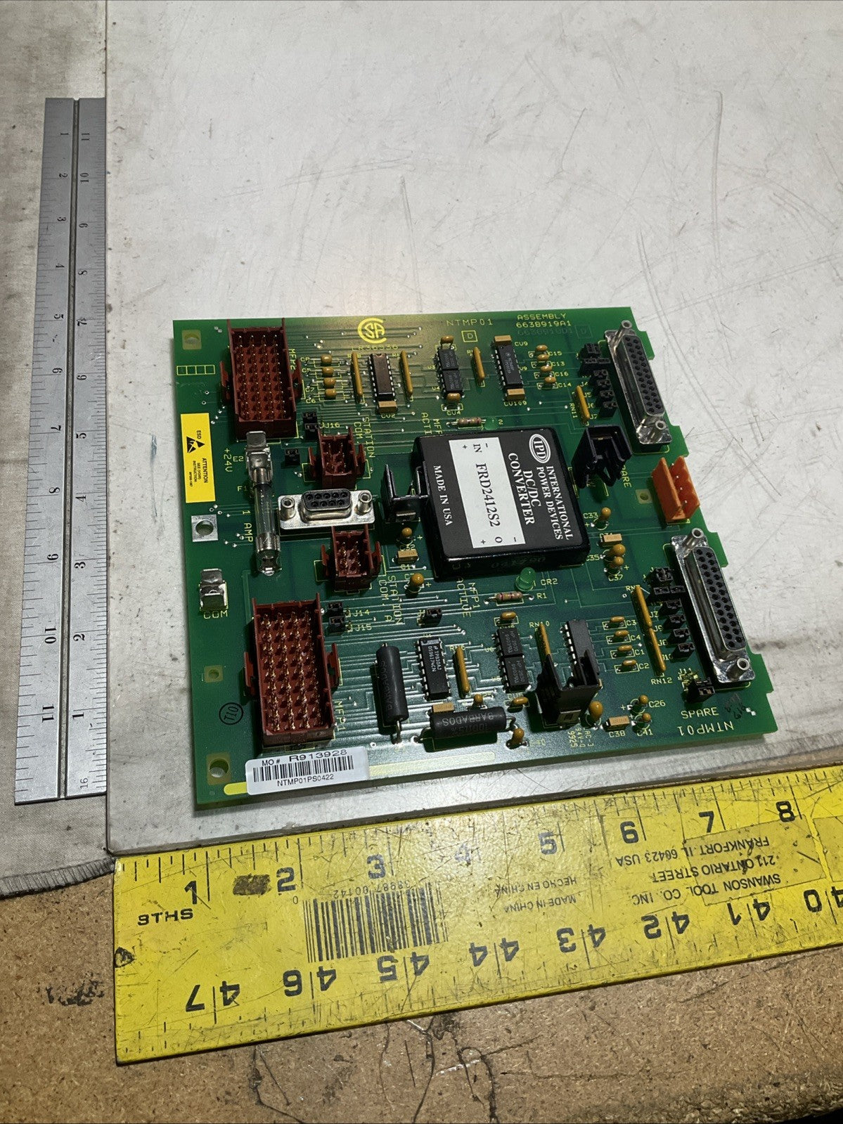 ABB; BAILEY NTMP01- 6638919A1  MULTI-FUNCTION MODULE SLAVE TERMINATION UNIT Y2M