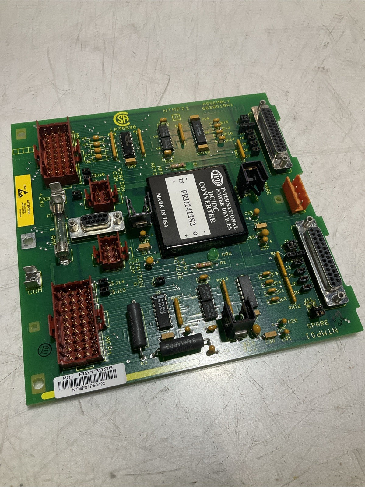 ABB; BAILEY NTMP01- 6638919A1  MULTI-FUNCTION MODULE SLAVE TERMINATION UNIT Y2M