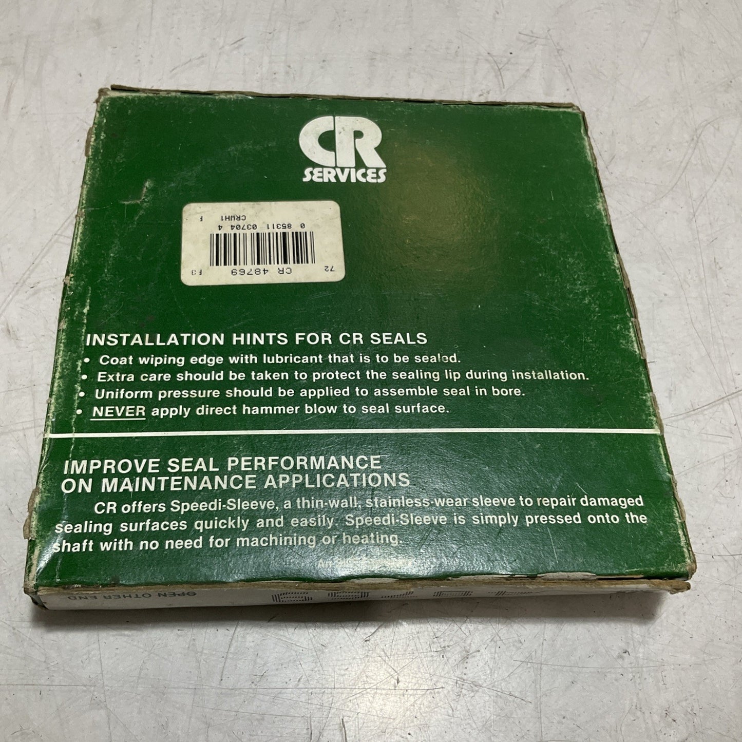 CR SERVICES  48769  RADIAL  SHAFT  OIL  SEAL Y2M
