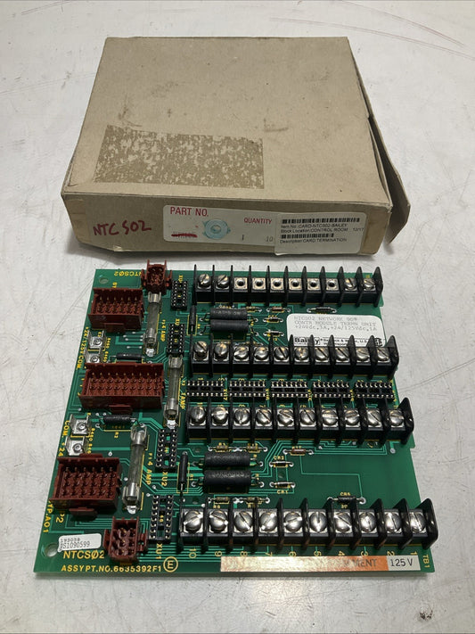 BAILEY  NTCS02-6635392F1  CONTROL  MODULE TERMINAL  CIRCUIT  UNIT 125VDC  Y2M