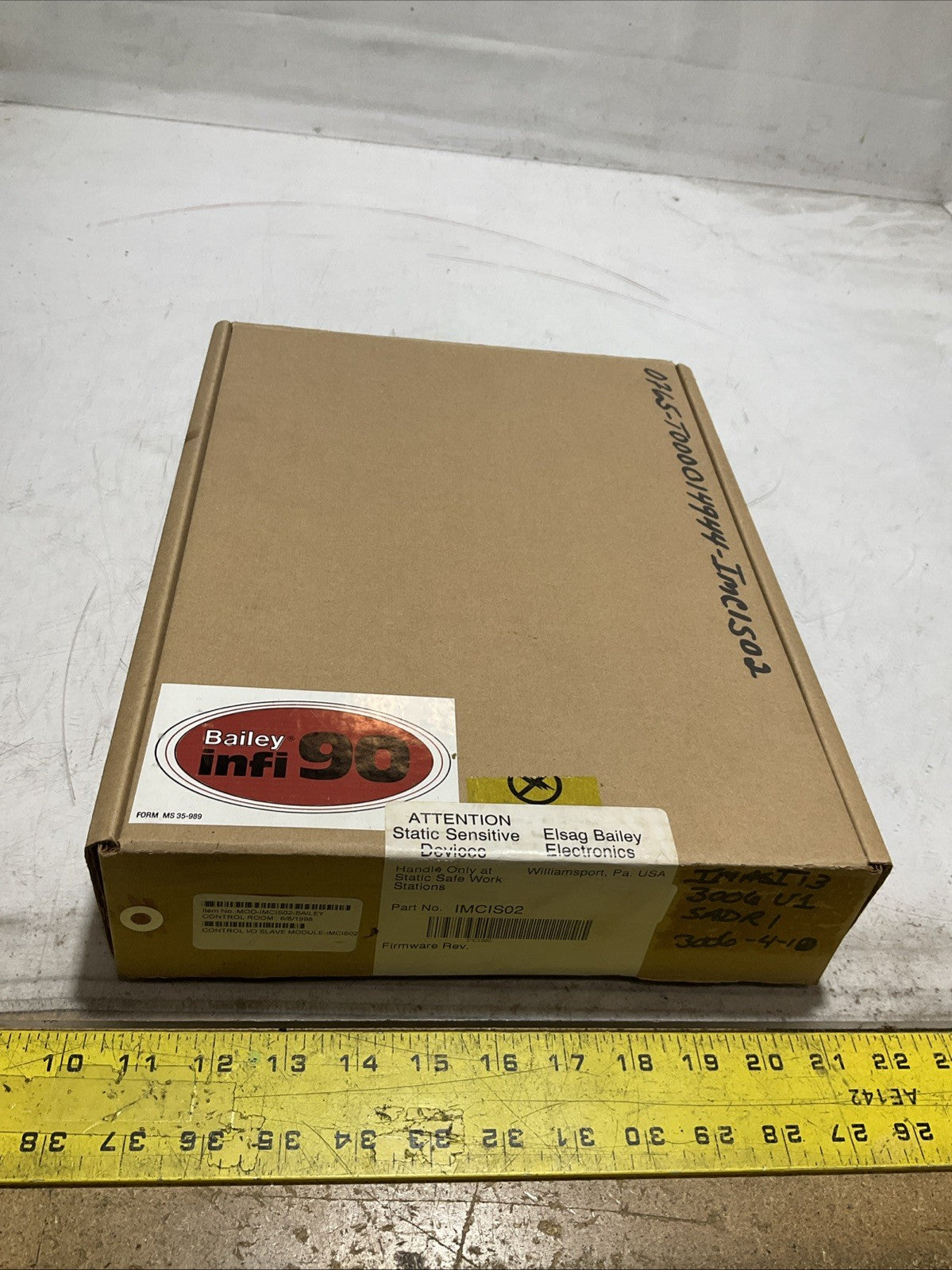 ABB; BAILEY INFI90 IMCIS02 - 6637086KI CONTROL L/O SLAVE  MODULE 15VDC 2.4VA Y2M