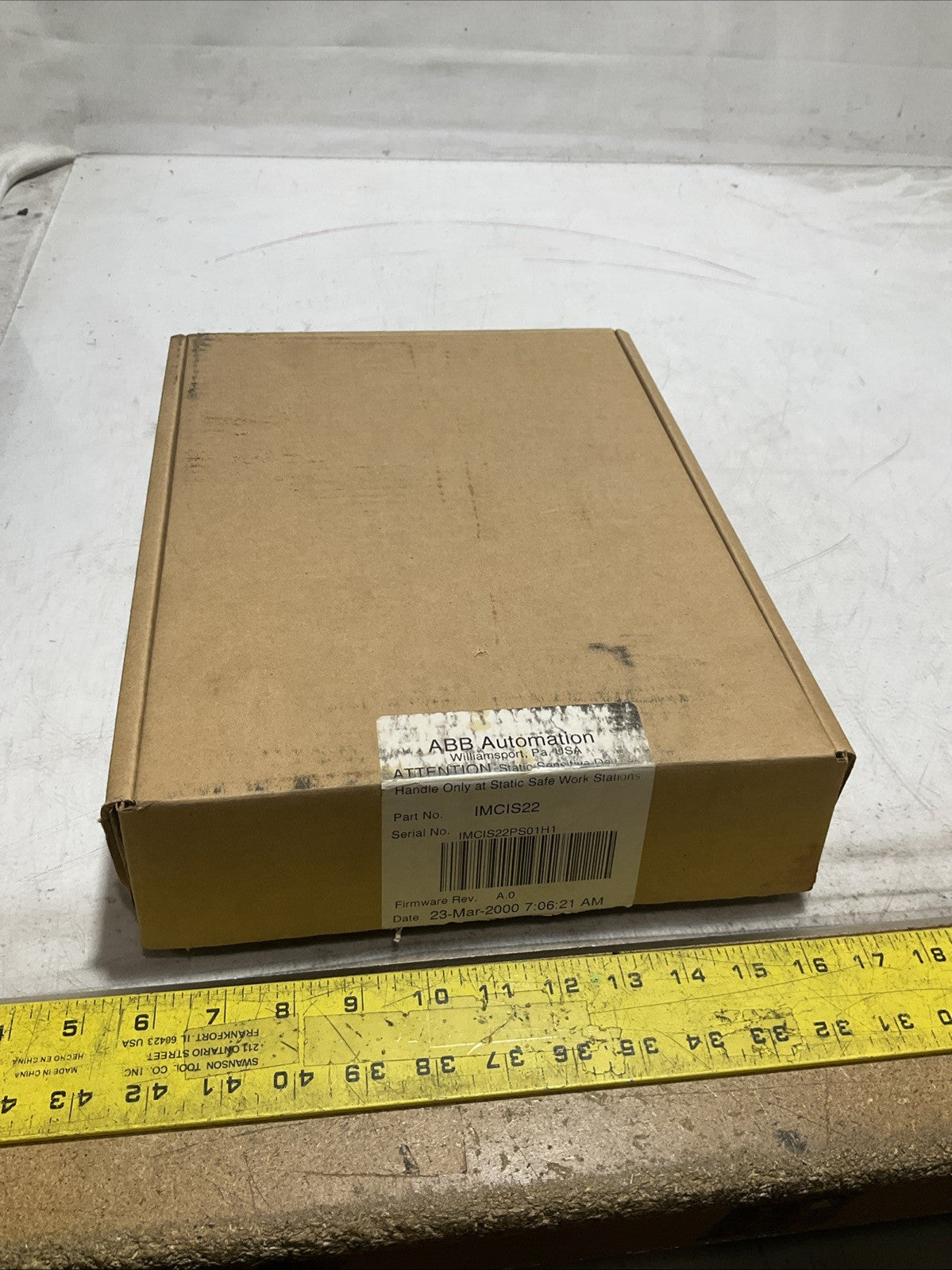ABB; BAILEY CONTROLS IMCIS22 INDUSTRIAL CONTROL SYSTEM MODULE 24VDC Y2M