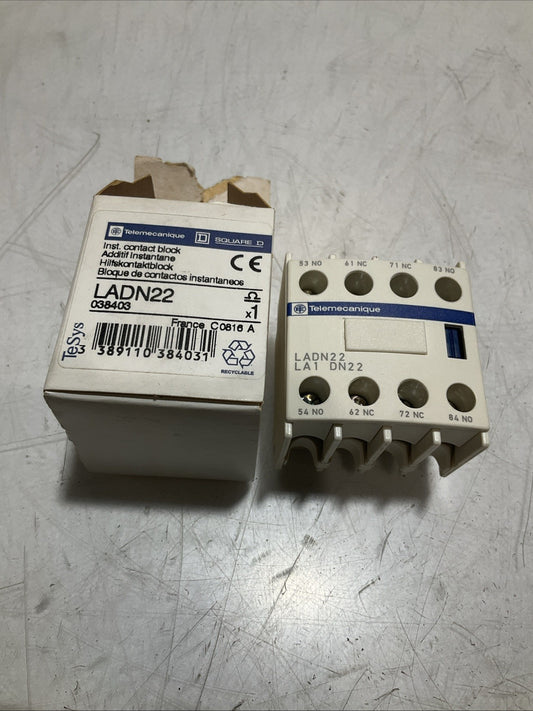 TELEMECANIQUE  LADN22  AUXILIARY CONTACT  BLOCK Z2M