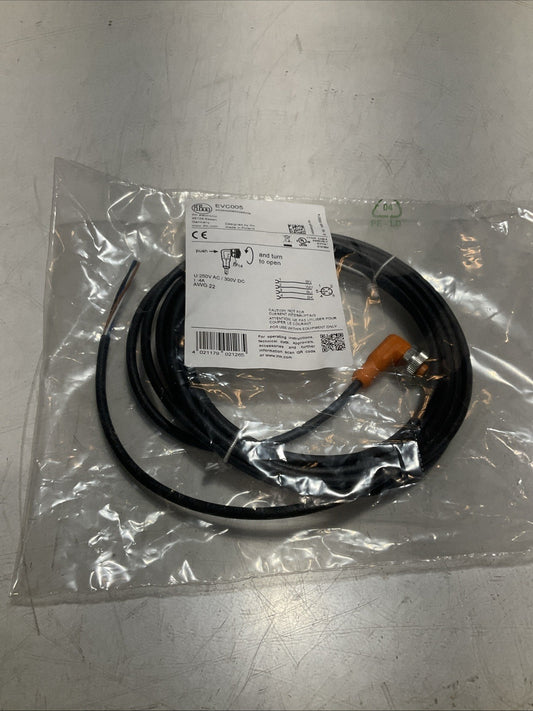 IFM ELECTRONIC EVCOO5   FEMALE  CORDSET CONNECTOR  WIRE Z2M
