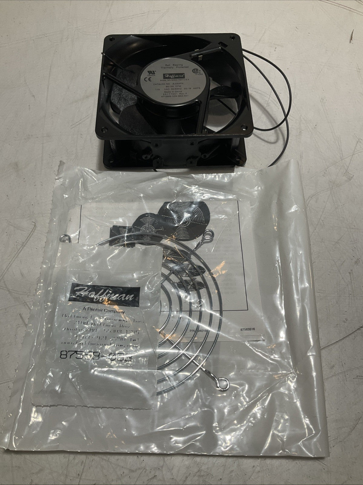 HOFFMAN A4AXFN COOLING FAN 115V 50/60HZ U3S