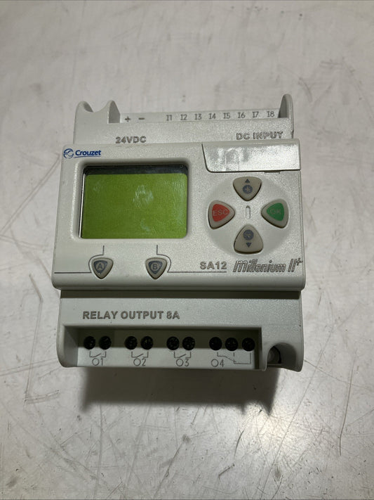 CROUZET  SA12 MILLENIUM 11+889590041  CONTROLLER OUTPUT RELAY 24VDC DCINPUT  Z2M