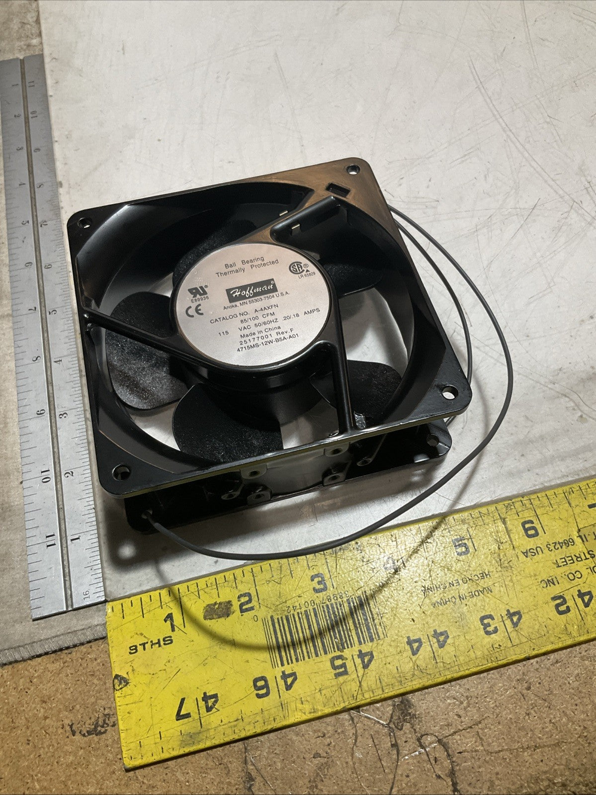 HOFFMAN A4AXFN COOLING FAN 115V 50/60HZ U3S