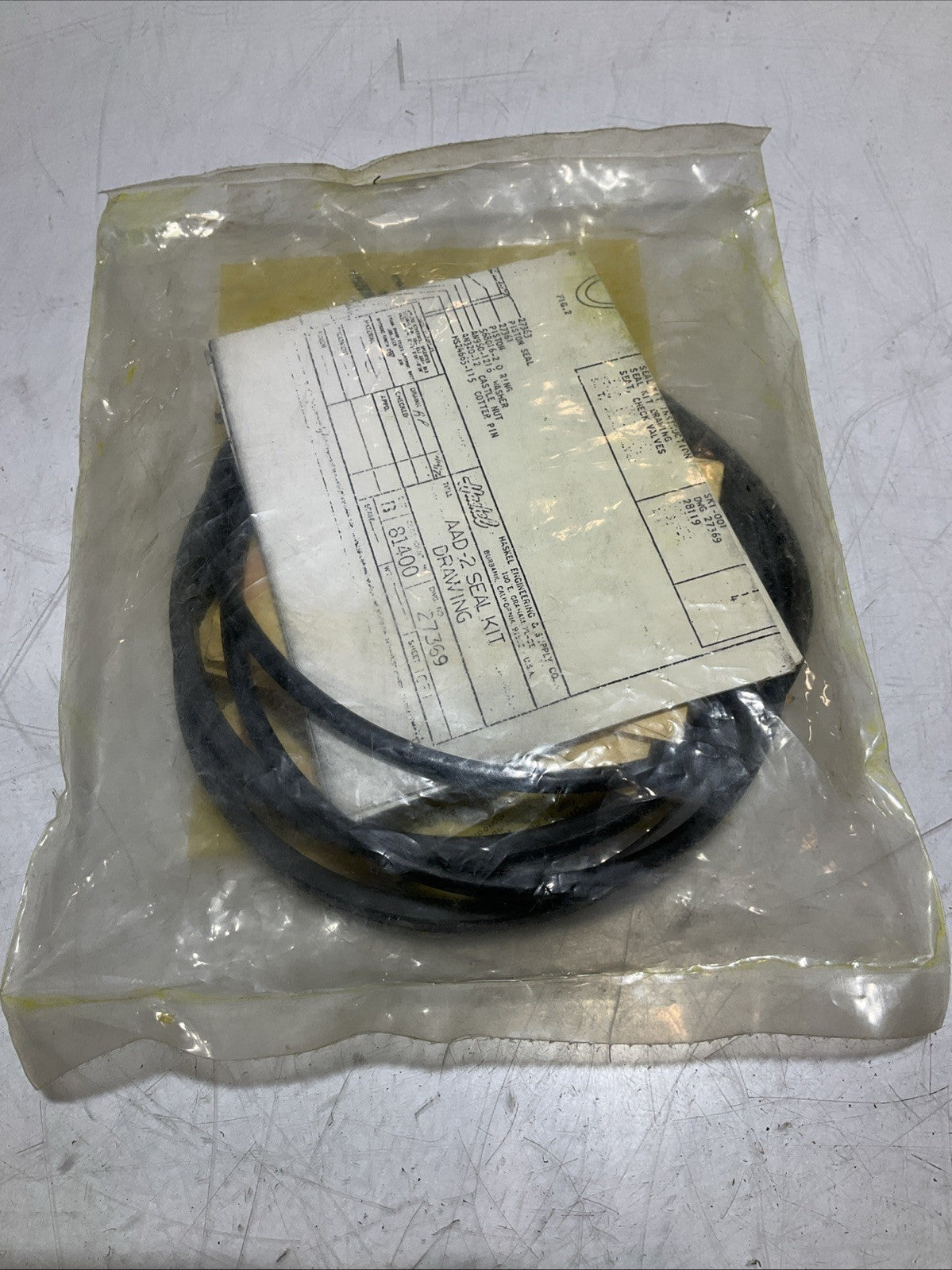 HASKEL 27369  AIR  DRIVE SEAL KIT  Z2M