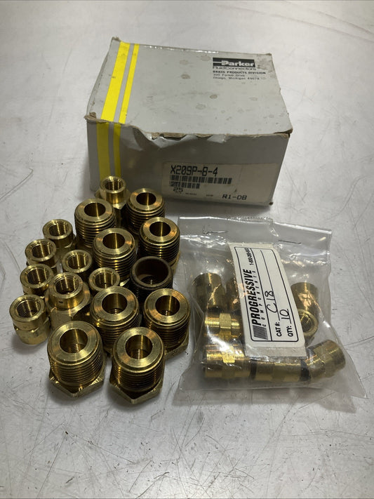PARKER  X209P-8-4 FEMALE BRASS FLUIT PIPE FITTING CONNECTOR  Z2M