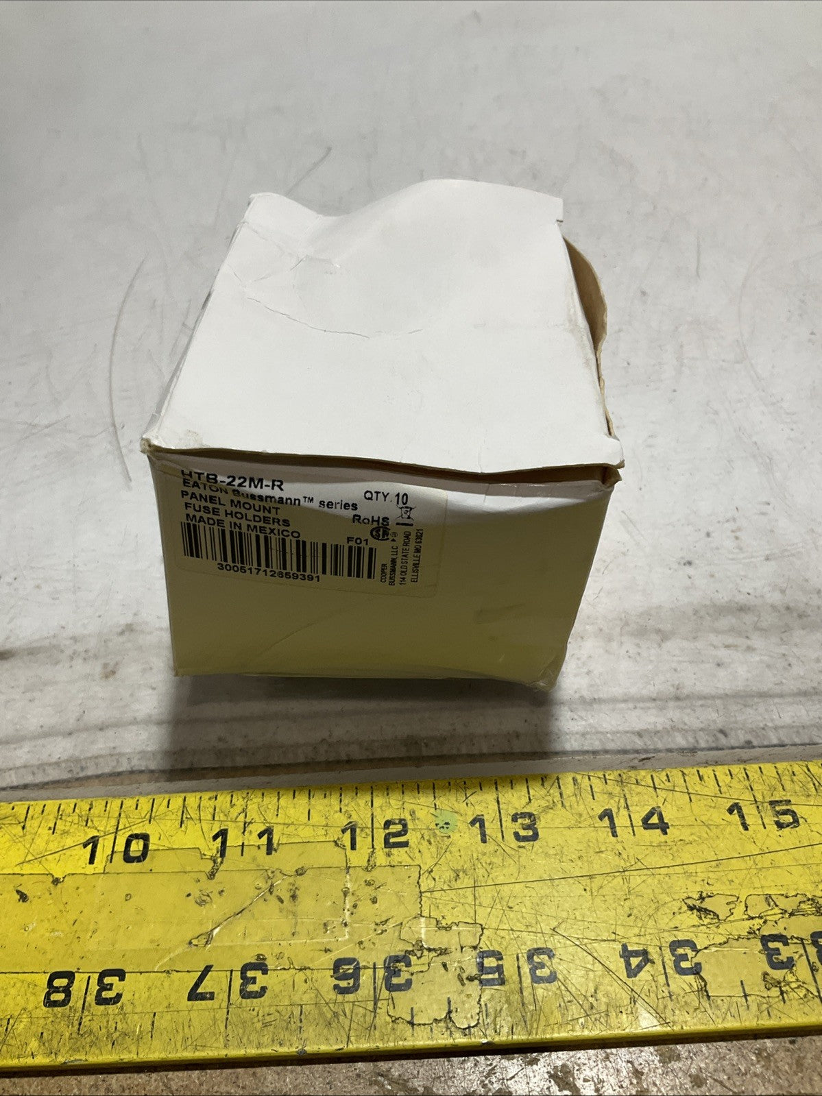 EATON-BUSSMANN HTB-22-R - 6F456 FUSE HOLDER  LOT OF 10 Z2M