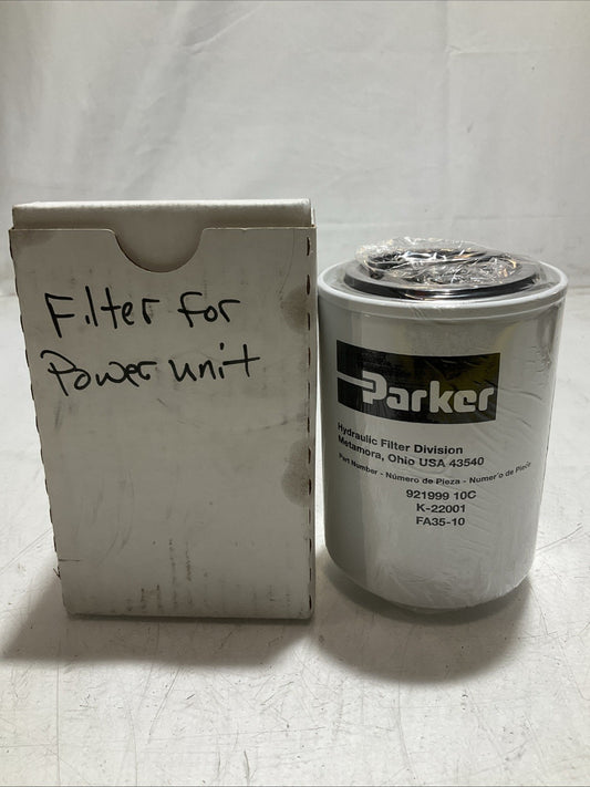 PARKER   921999  HYDRAULIC FILTER  DIVISION ELEMENT K-22001 FA35-10 Y2M