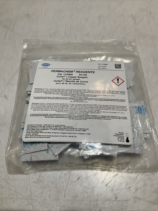 HACH 1418899  DEHA PERMACHEM  FERROUS IRON REAGENTS  Y2M