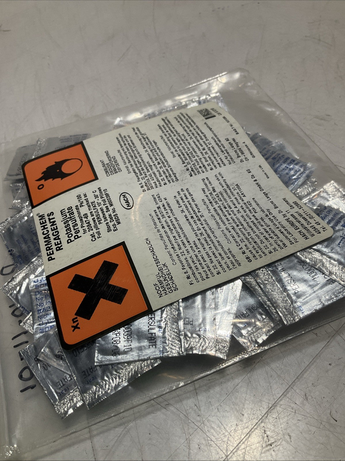HACH  20847-69  POTASSIUM PERSULFATE PERMACHEM REAGENTS LOT OF  3 Y2M