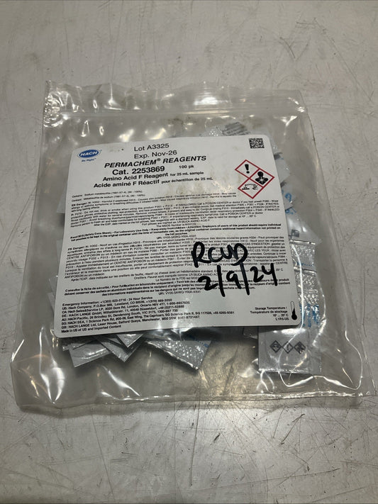 HACH  2253869  DEHA PERMACHEM FERROUS IRON  REAGENTS  Y2M